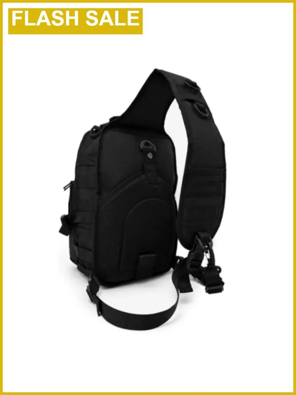 Tactical Sling Bag Pack Nylon Molle Webbing Daypack for Hiking Travel